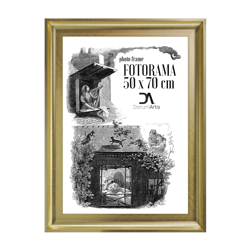 Fotorám Torino 50x70 zlatý starožitný obraz