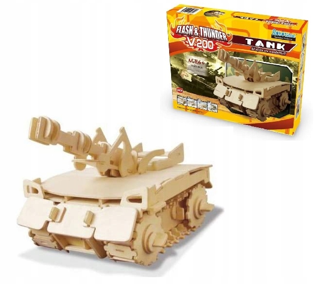Tank model K Sestavení S Zvukem Robotime Eko