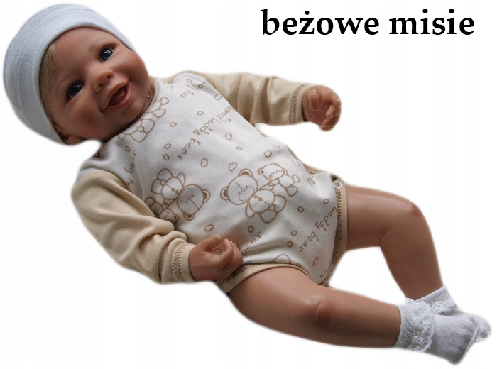 

Body kopertowe pajacyk długi rękaw 56 bawełniane