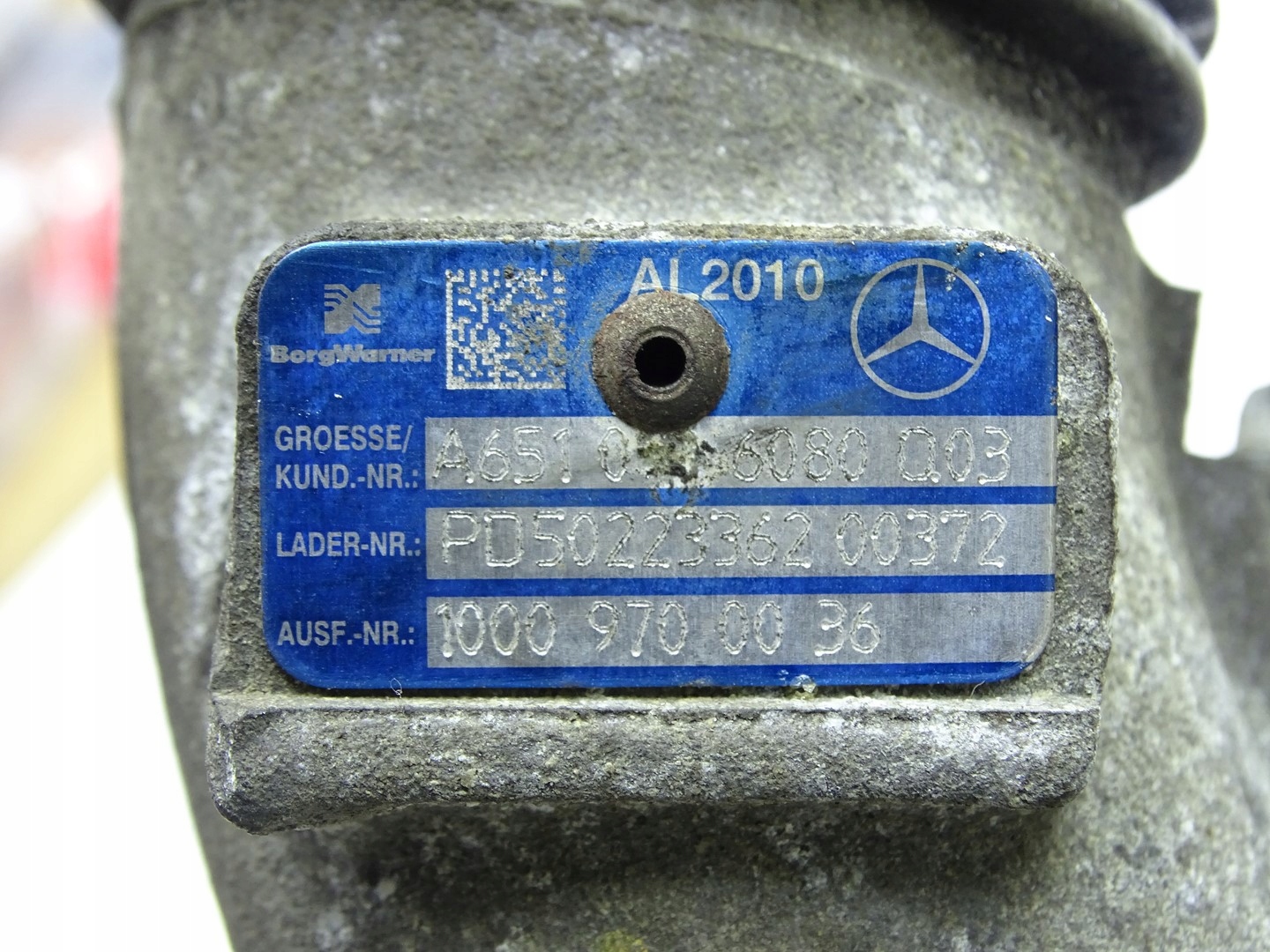 turbo TURBO MERCEDES SPRINTER W906 2.2 CDI A6510906080