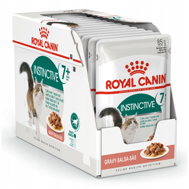 Levně Royal Canin Instinctive +7 Krmivo Vlhké v omáčce pro starší kočky 12x85 g