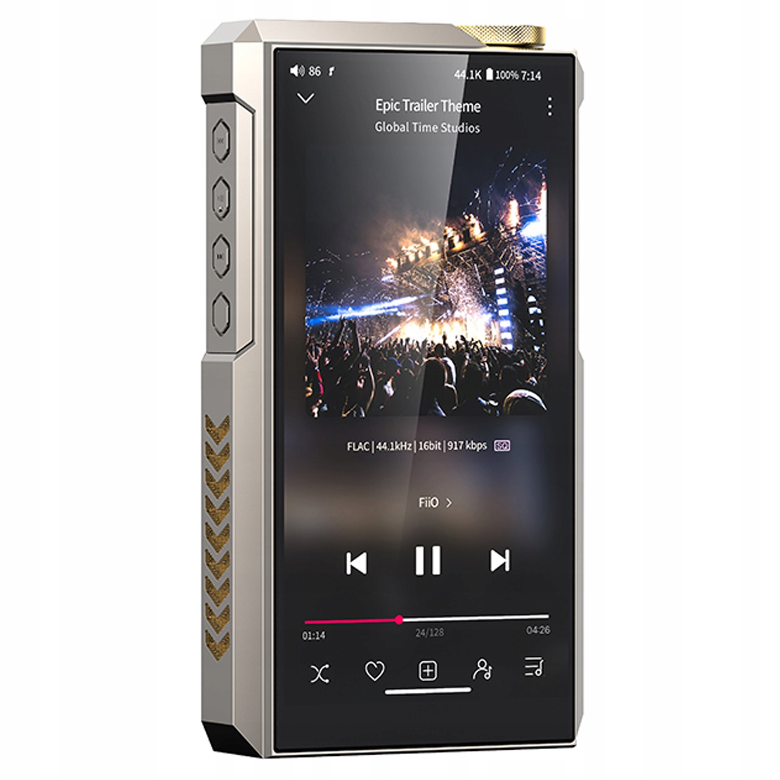 Fiio M27 Przenośny Odtwarzacz Hi-fi Audio Dap Dac Bluetooth Hi-res Złoty