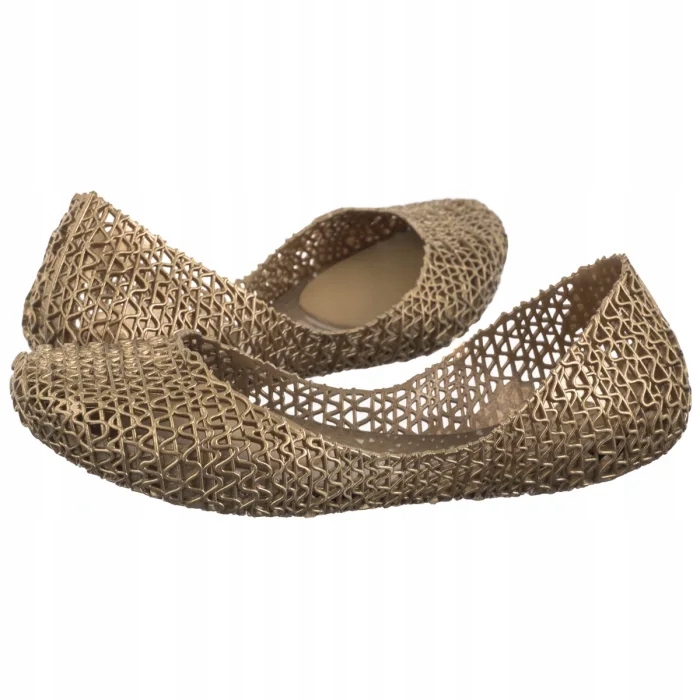 Dámské baleríny Melissa Campana Papel 33693 Metallic Gold Zlaté