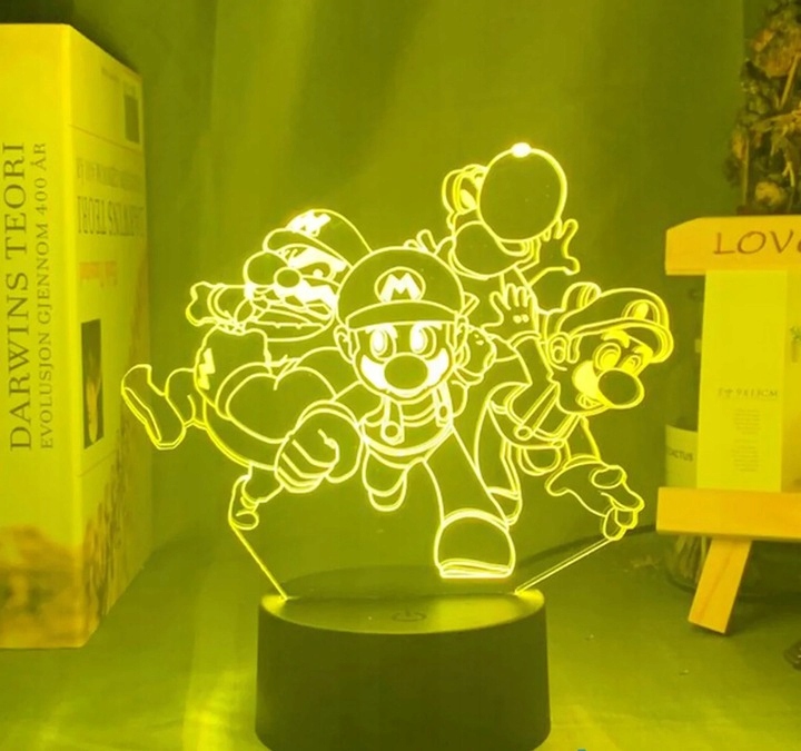 Lampka na biurko Mario Bros 16Kolorów LED PLEXIDO EAN (GTIN) 5905342865780