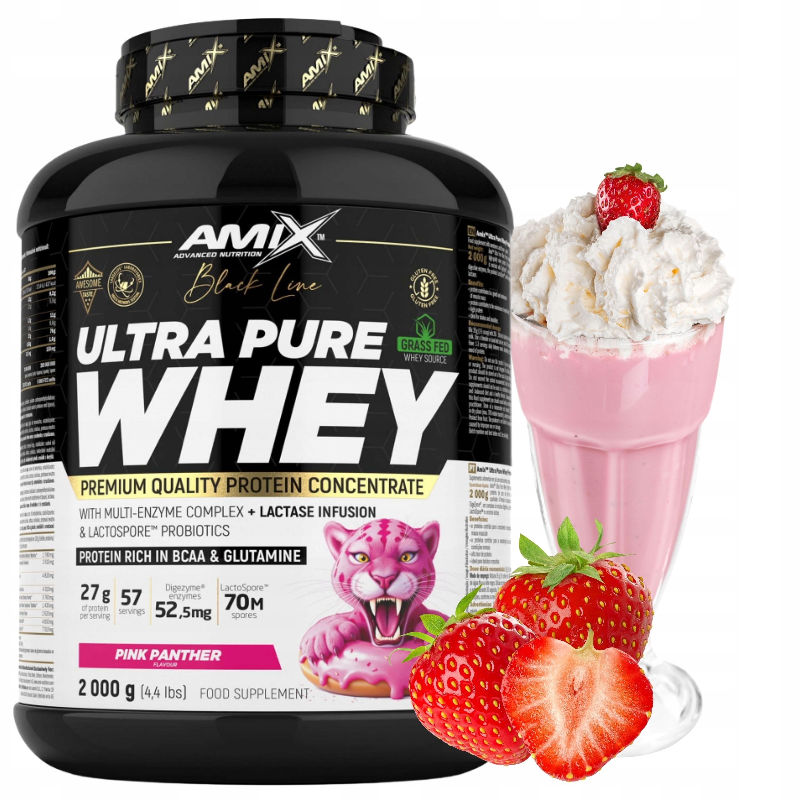 Whey Protein Concentrate Protein Ultra Pure Jahoda 2000 g