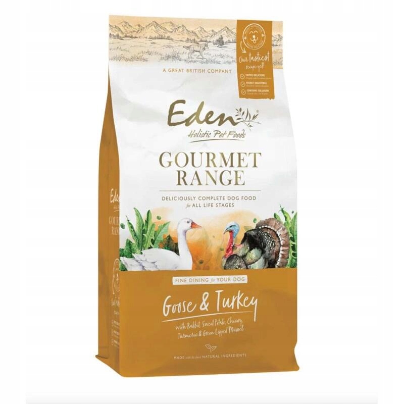 Sucha karma dla psa Eden Gourmet Gęś i Indyk 10kg