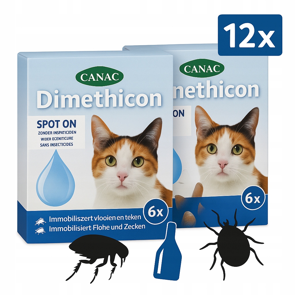 2 x kapky Canac proti klíšťatům, proti blechám 6 ml 20 g