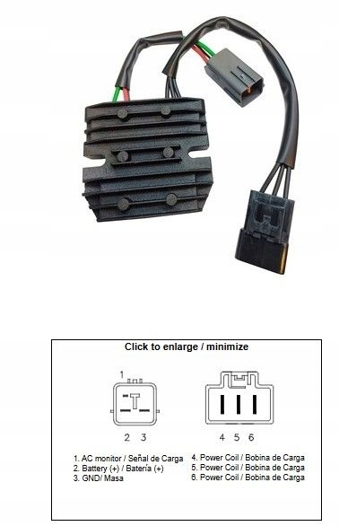 Regulátor Napätia Kawasaki Zx 6R '07-'08 (50A) (21066-0025) ()