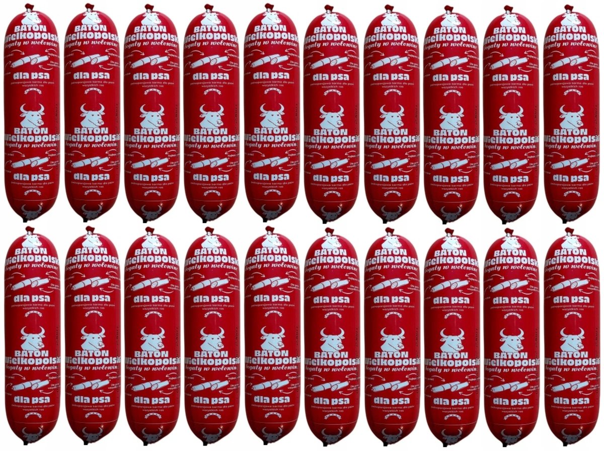 Levně Velkopolská tyčinka pro psa hovězí maso 900 g x 20 ks