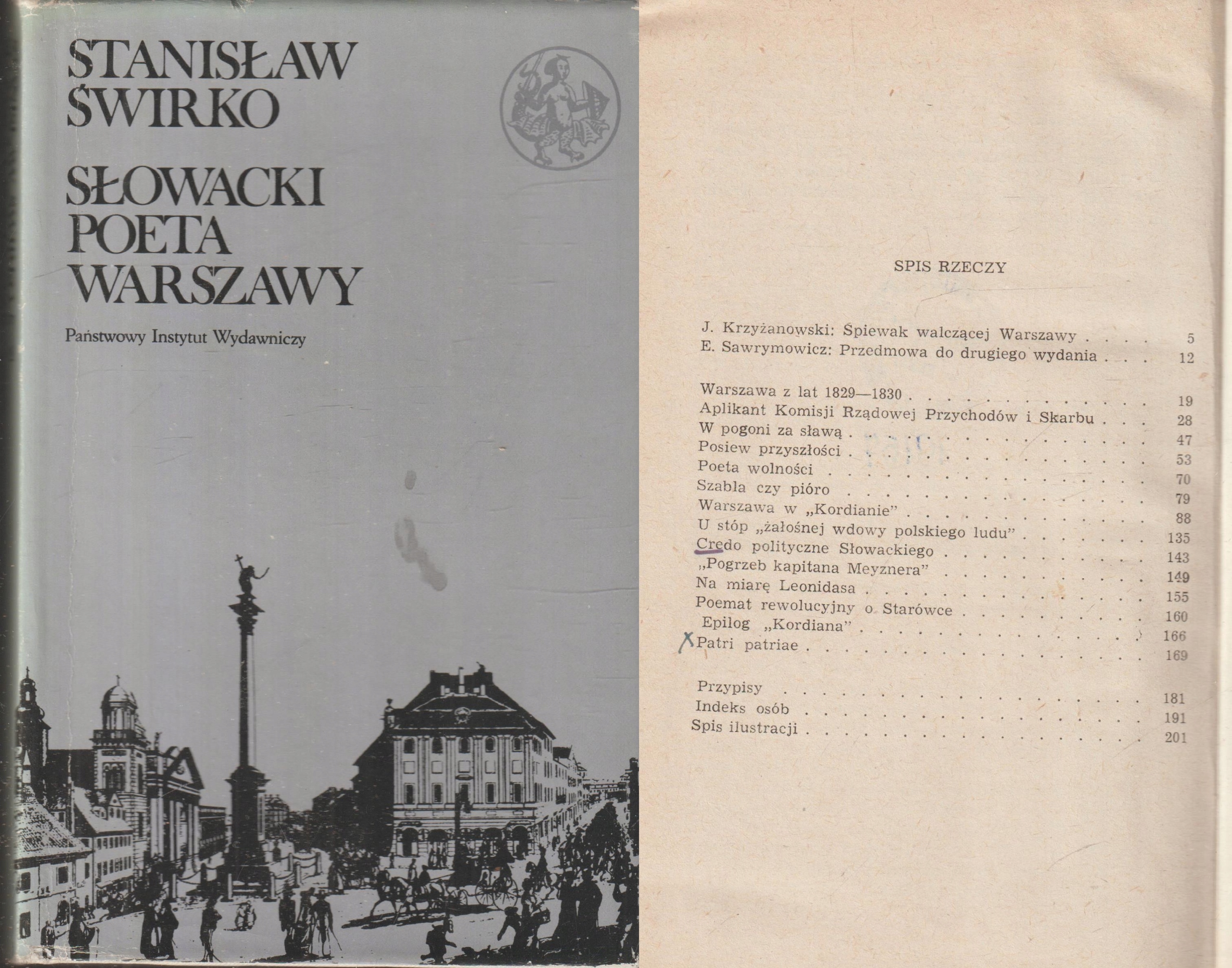 SŁOWACKI POETA WARSZAWY Stanisław Świrko