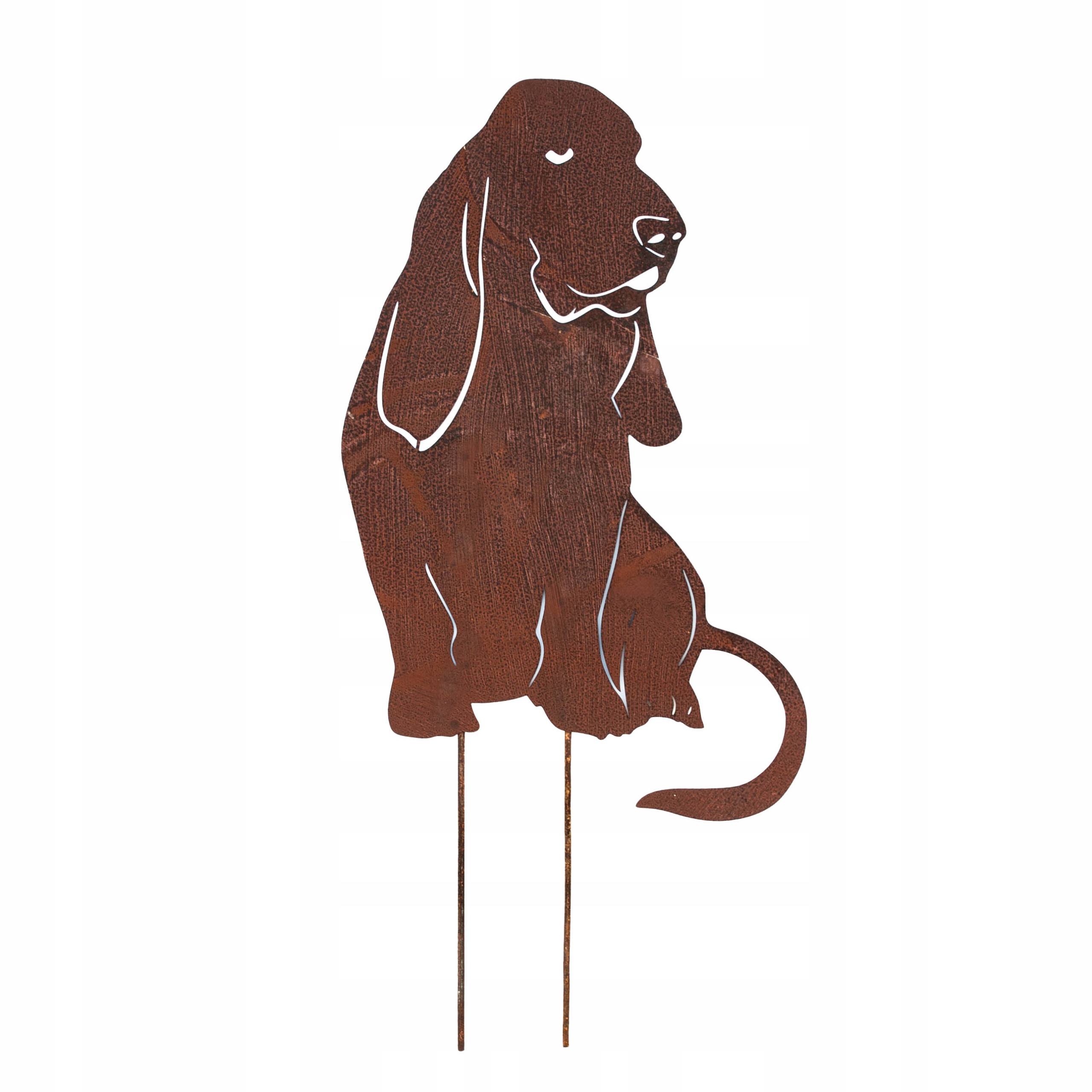 Basset hound Kovová Ekologie Dekorace Dárek pro milovníka psů Corten