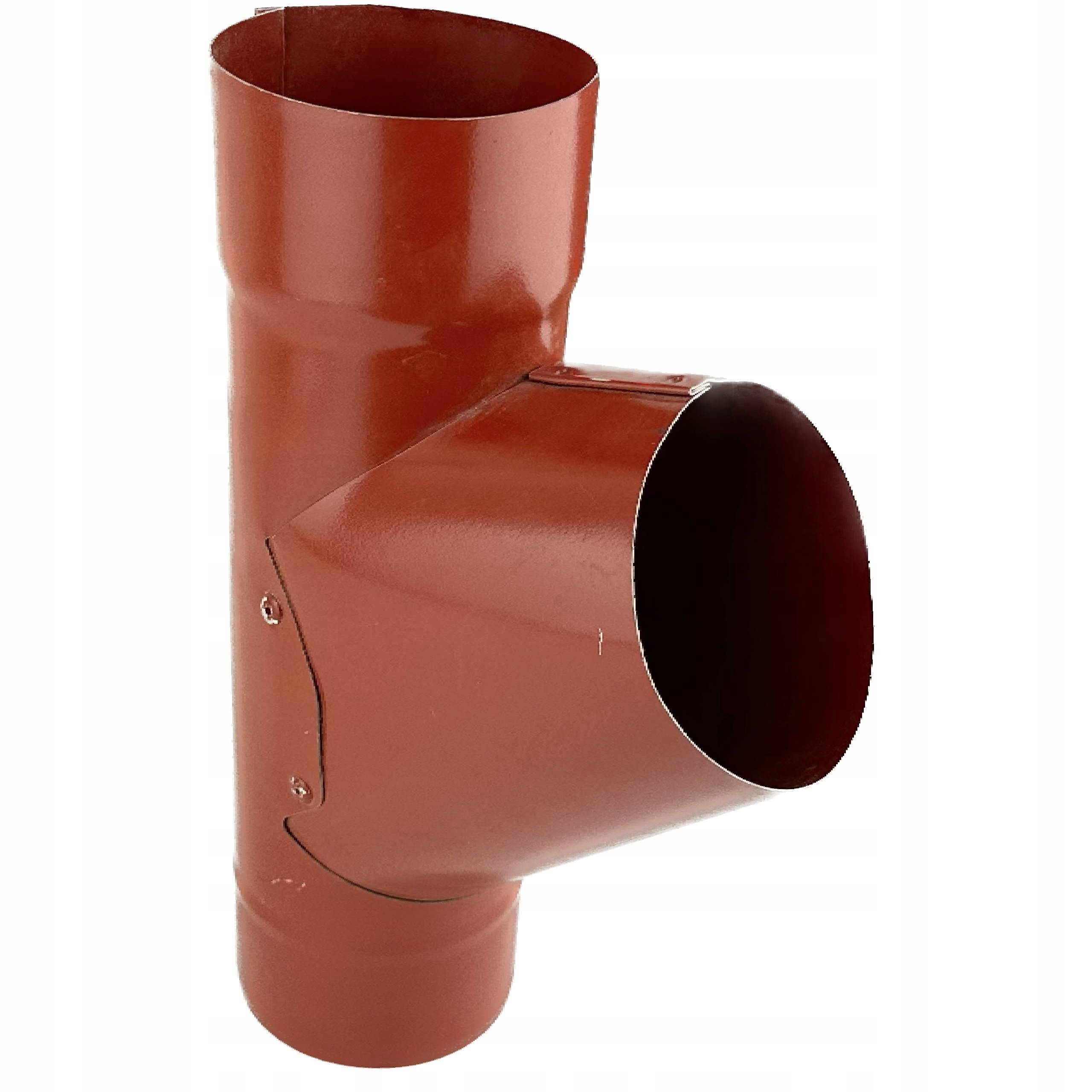 T-rozdělovač 60° pro trubky 90 mm Galeco Ocel tmavě červená Ral 3009