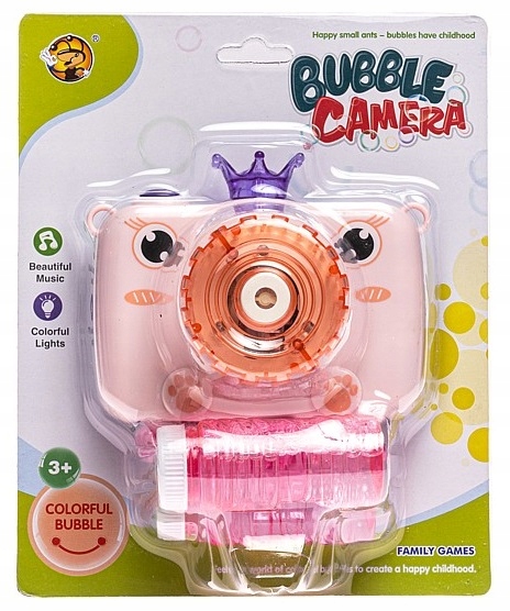 APARAT MASZYNKA+PŁYN DO ROBIENIA BANIEK ŚWIECI GRA Marka Import