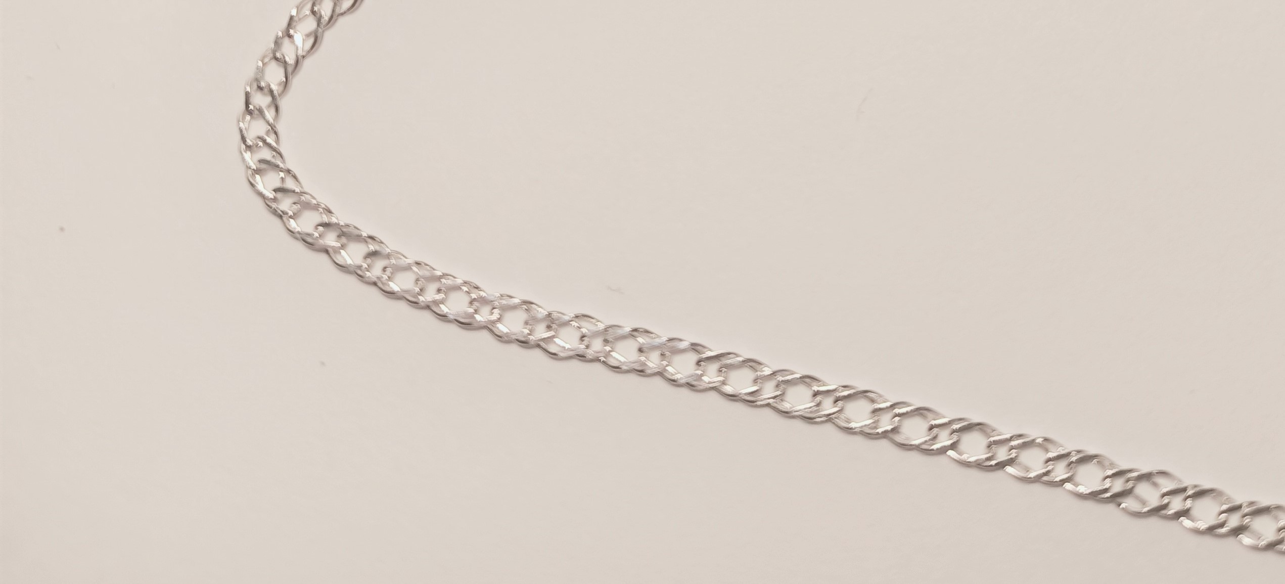 ŁAŃCUSZEK SREBRNY ROMBUS 45 CM 2,9 mm Marka Inna marka