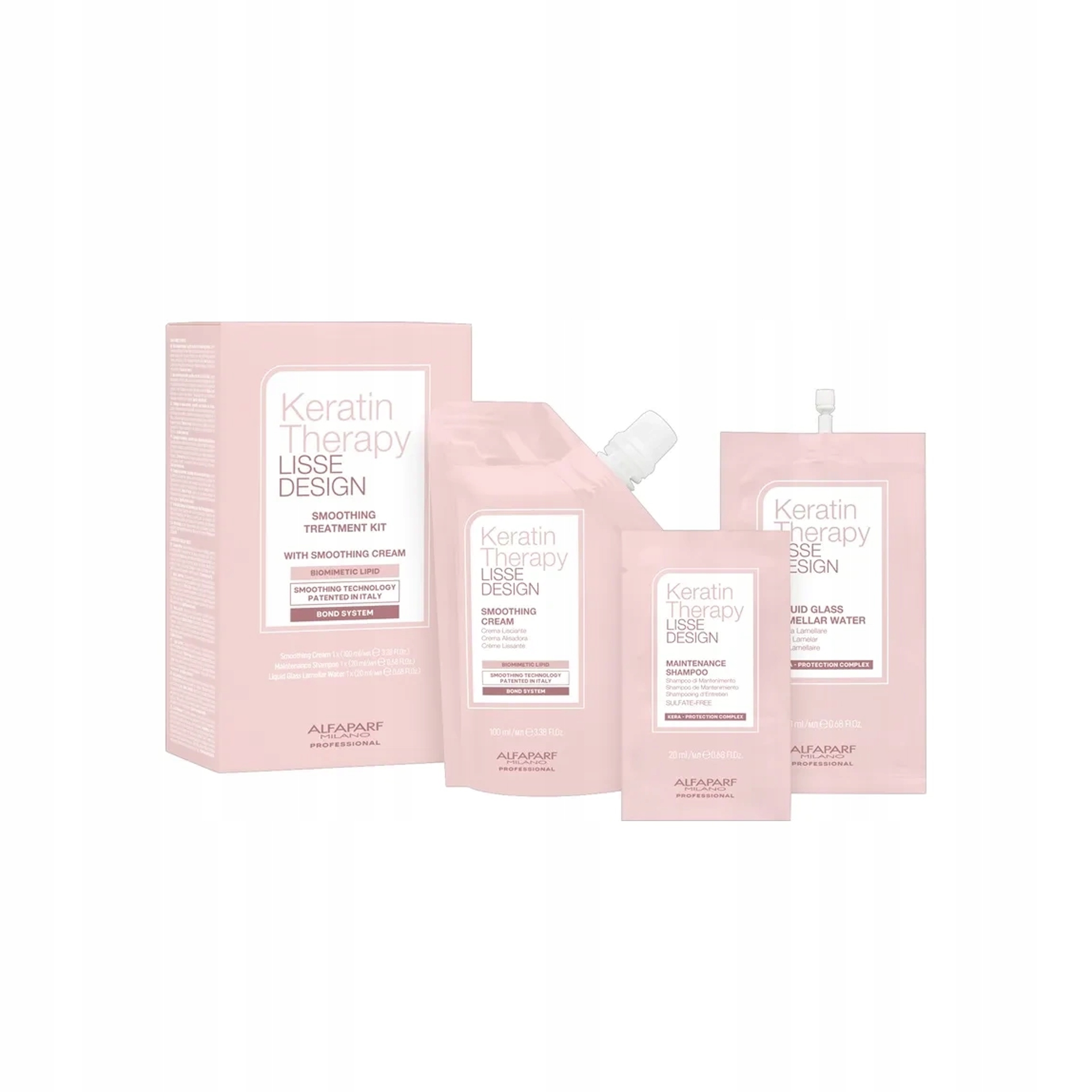 Alfaparf Keratin Therapy Lisse wygładzający zestaw do laminacji włosów