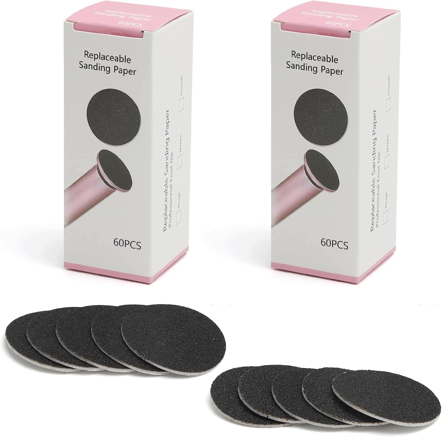 Brusné Kotouče Na Pedikúru 43 MM 120 Ks 80/100 Mesh