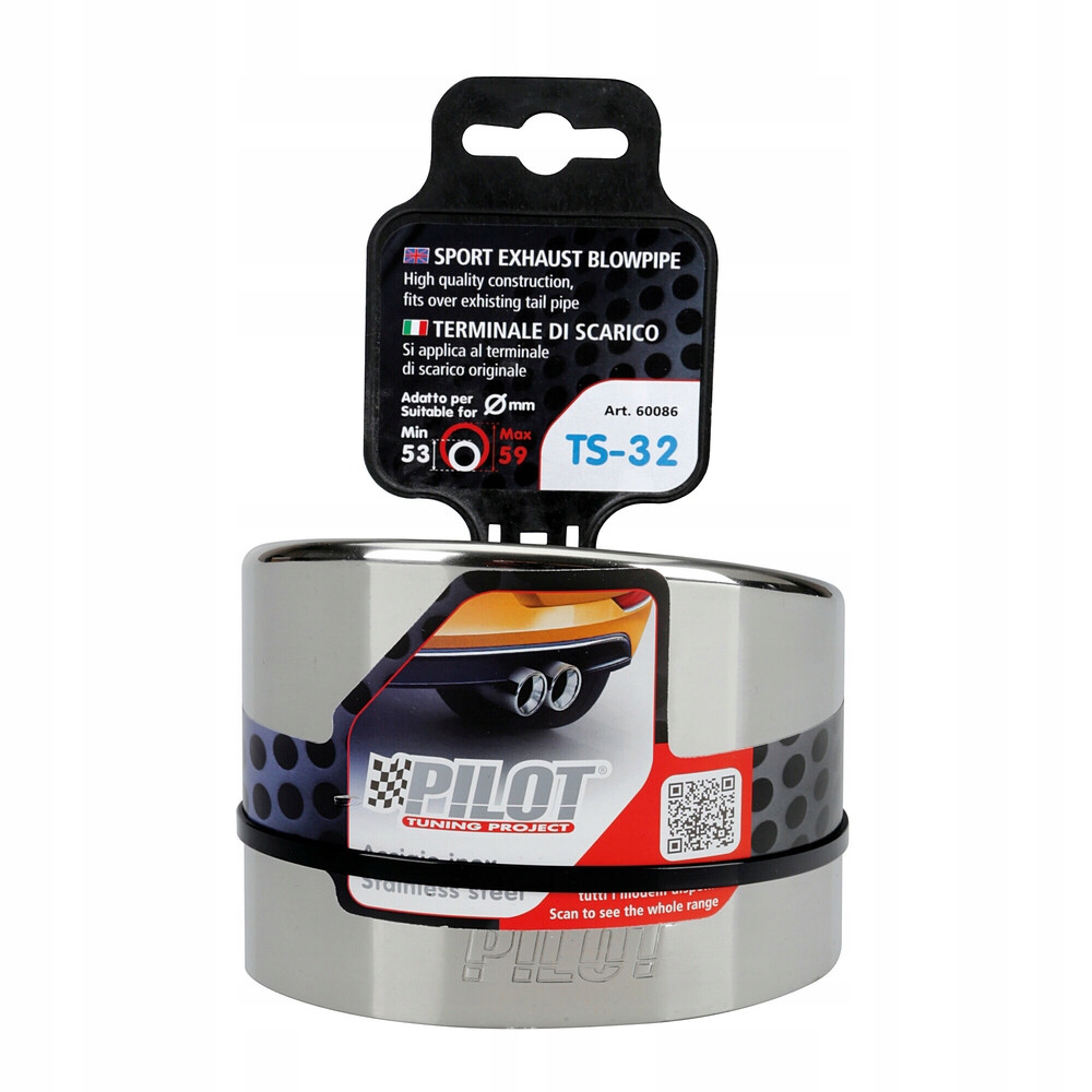 Końcówka wydechu stal kwasówka TS-32 Włochy Lampa