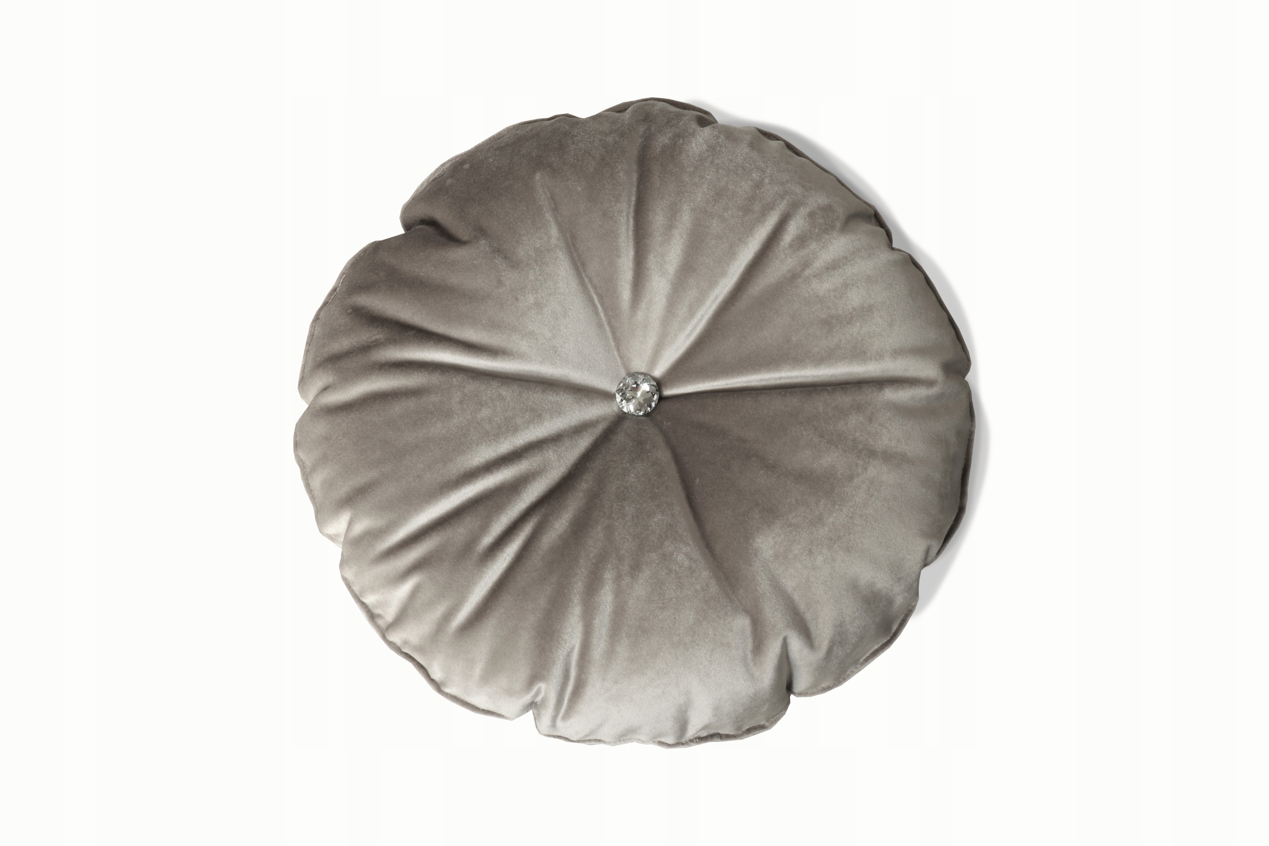 

poduszka okrągła 40 cm Glamour z kryształem