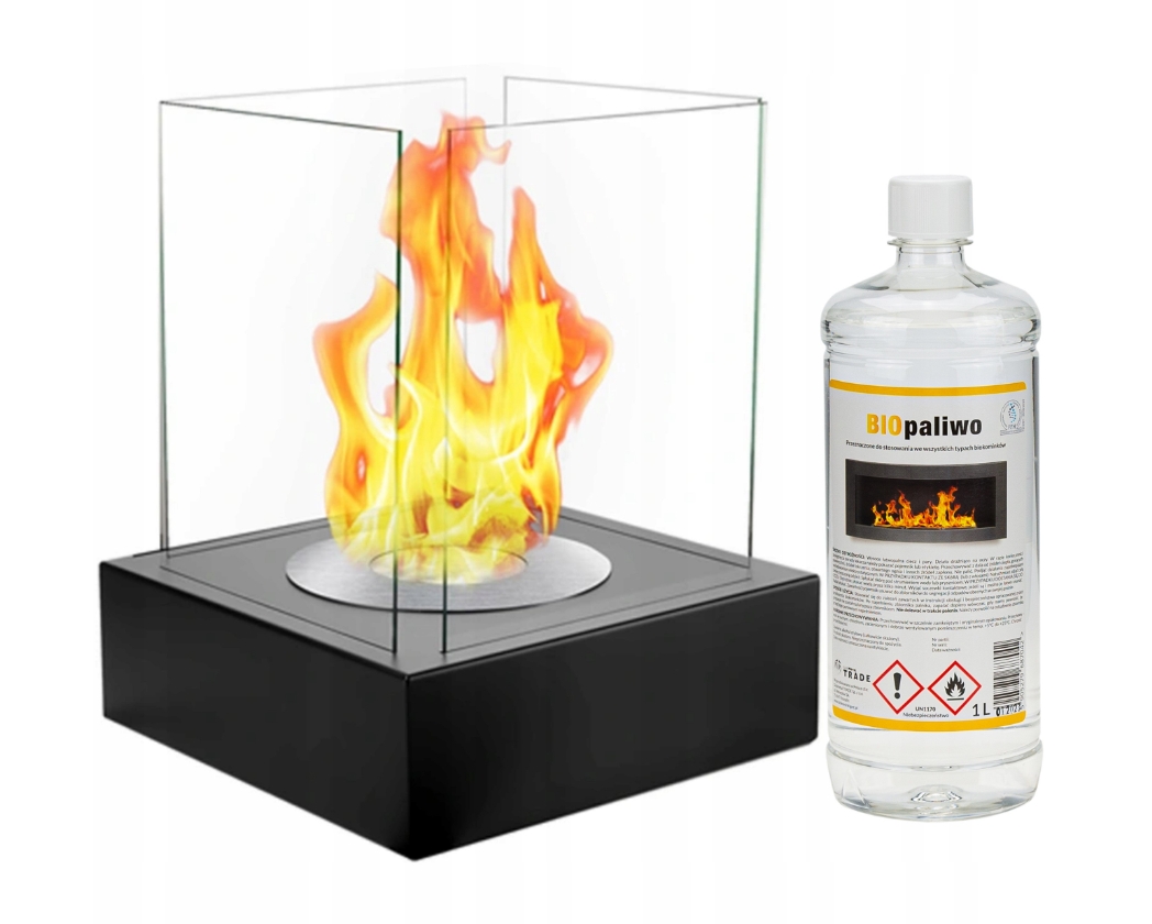 Stojící Biokrb černý Garden biopalivo