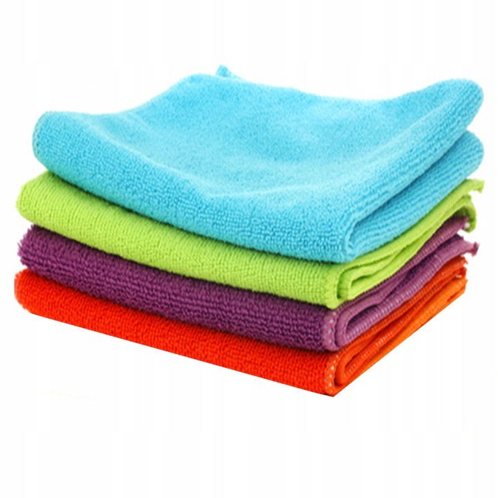 4x ŚCIERKI SZMATKI MIKROFIBRA DO CZYSZCZENIA AUTA