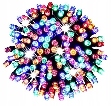 LAMPKI CHOINKOWE 100 LED MULTIKOLOR STAŁE FLASH MULTIKOLOR + FLASH HURT