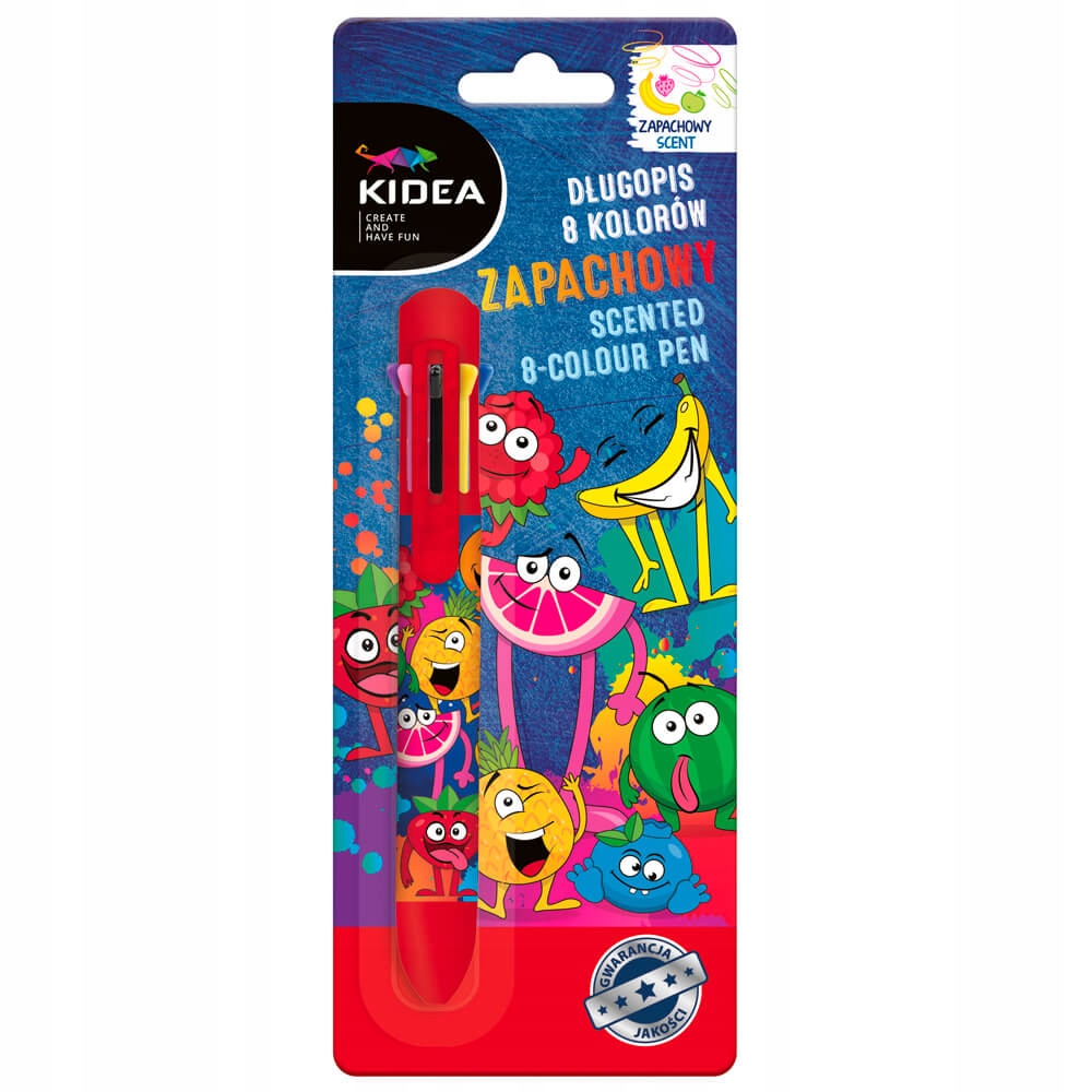

Długopis zapachowy 8 kolorowy Kidea Derform