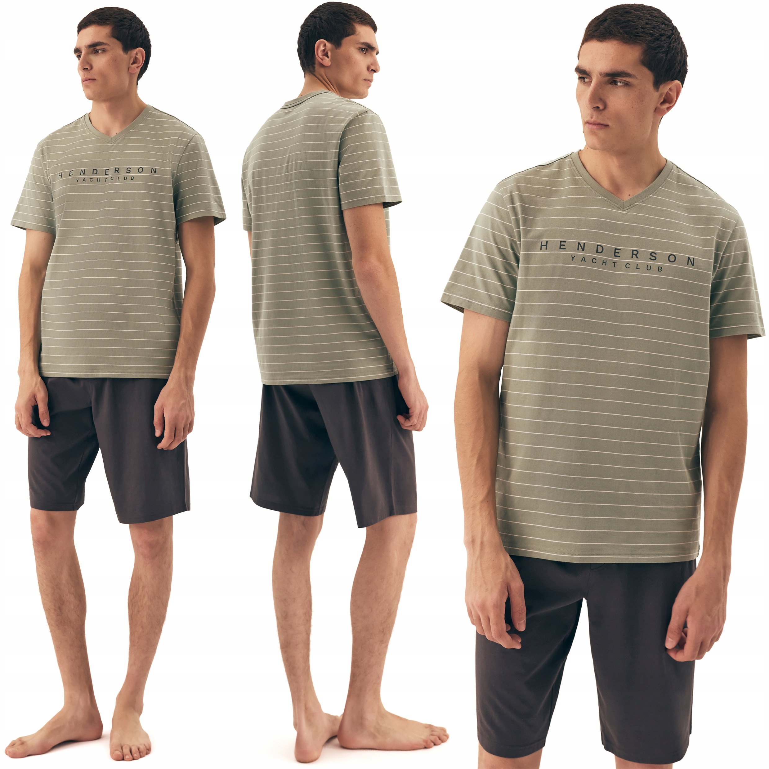 Henderson Deli pánské krátké letní pyžamo 100% Bavlna XXL