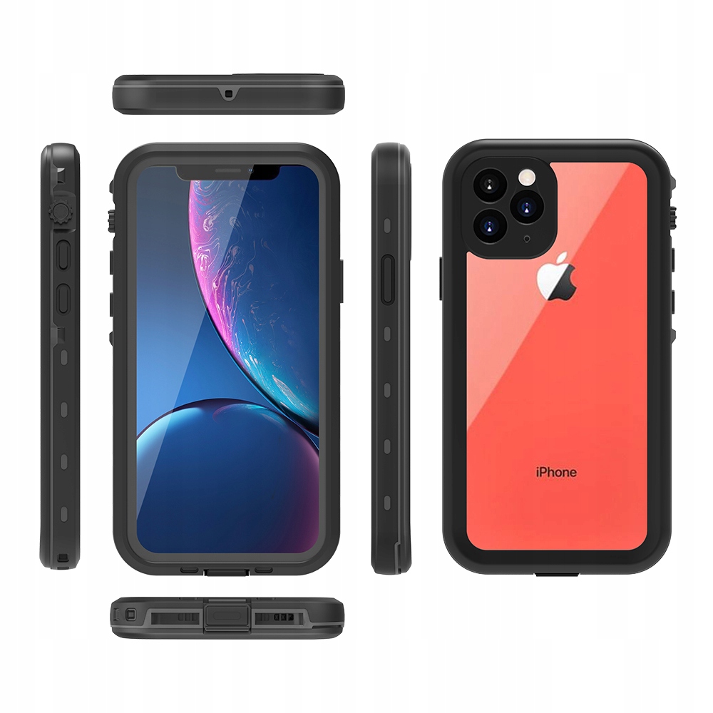 Pancerne Etui 360° Wodoodporne Wytrzymała Obudowa do Iphone 11 Pro IP68