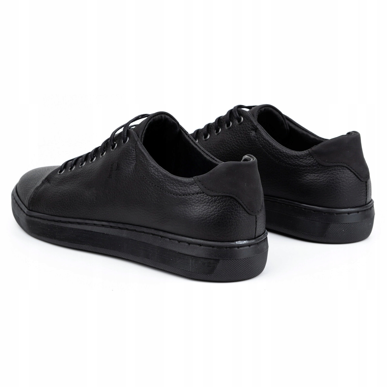 BUTY MĘSKIE CASUAL SKÓRA POLSKIE 2109 CZARNY 43 Rozmiar 43