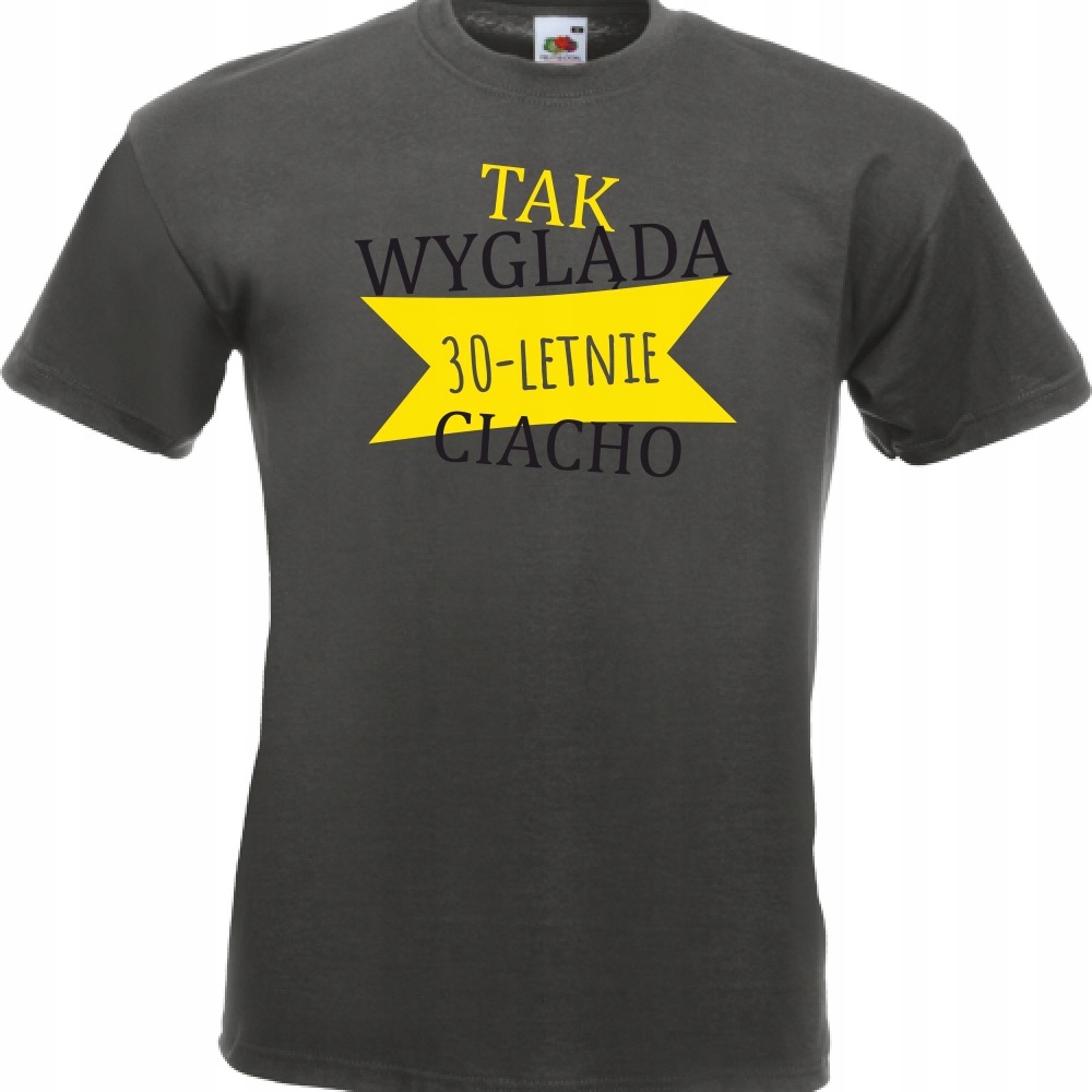 

Koszulka tak wygląda ciacho urodziny M grafitowa