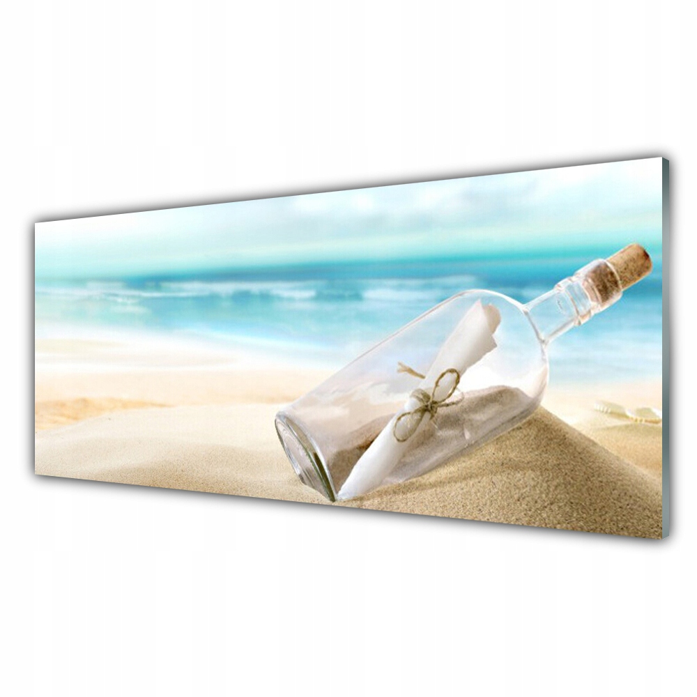 

Obraz akrylowy 125x50 cm Plaża Butelka List Sztuka