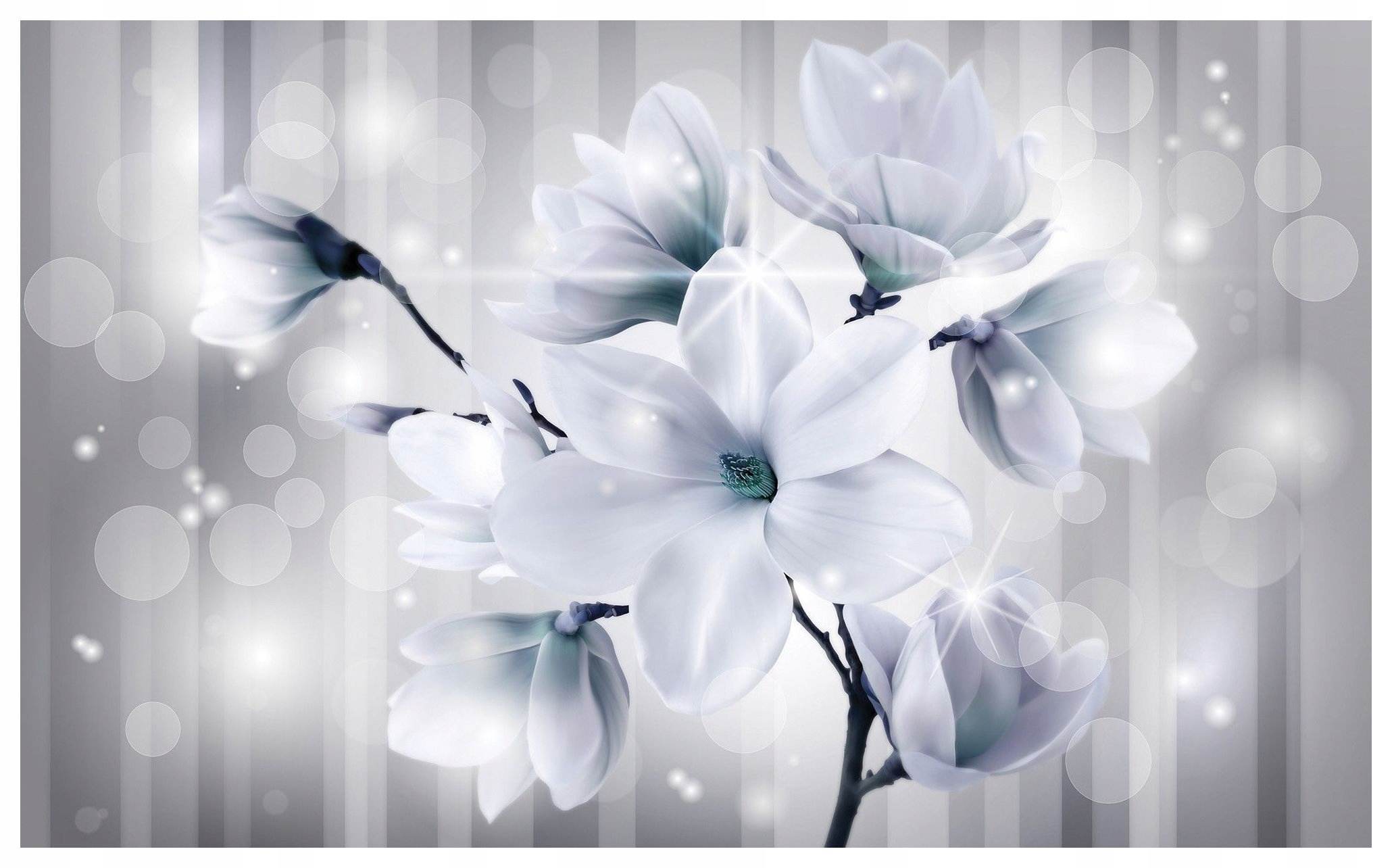 Fototapeta Magnolie v záři bokeh jemný dekor 416x254 lepidlo