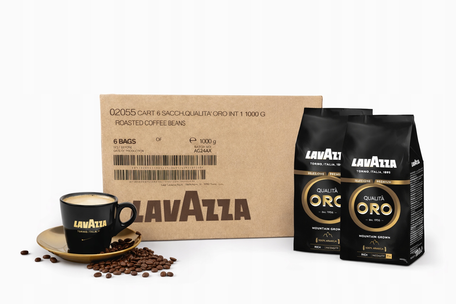 Levně Káva zrnková Arabica Lavazza Qualità Oro Mountain Grown 1000 g