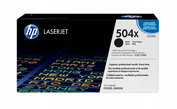 Toner Hp 504X CE250X K Black CP3525 CM3530 Originál