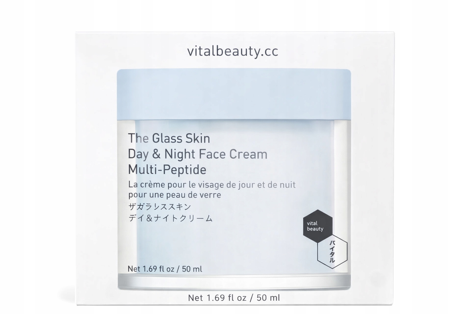 Vital Beauty – The Glass Skin Day & Night Face Cream Multi-Peptide 50 ml