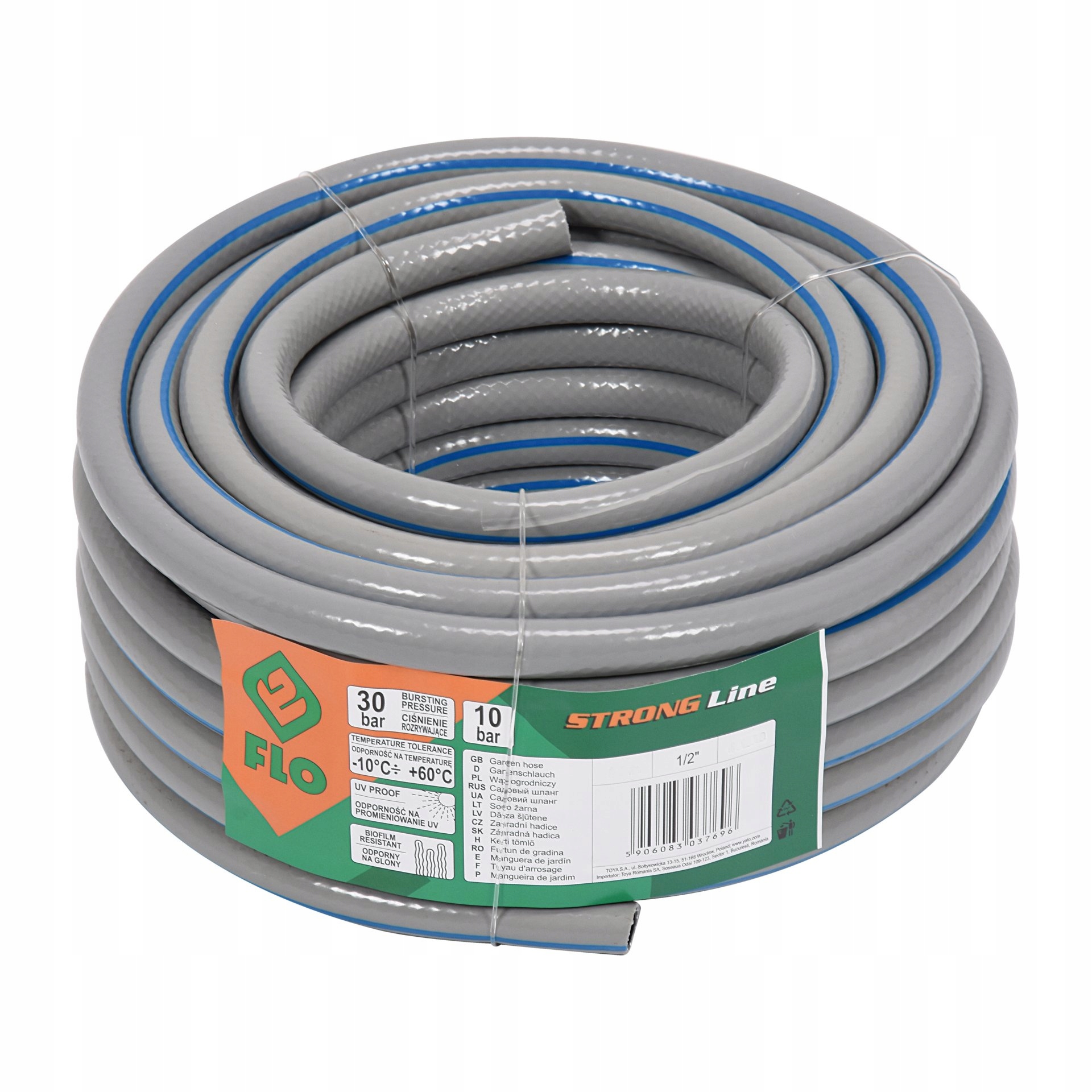 Hadice 30 M 1/2'' Uv, Odolná, Odolná Vůči Řasám 10 Barů Flo