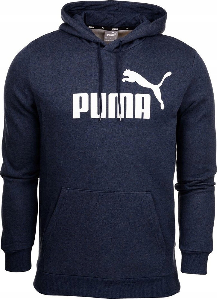 Pánská Mikina Puma Heather Hoodie Sportovní Tmavě Modrá vel S
