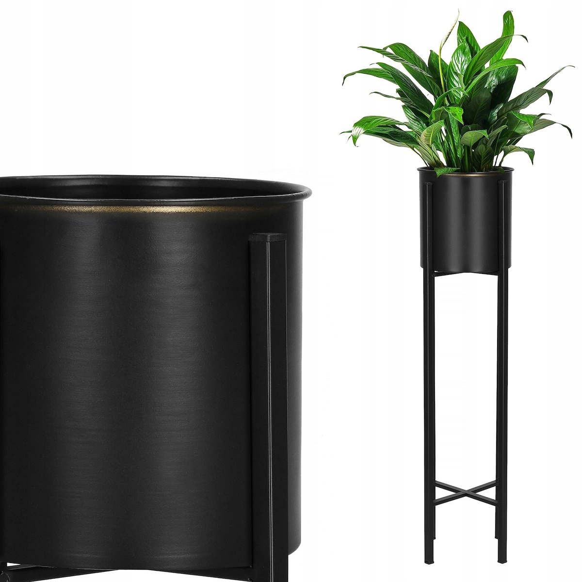 

Kwietnik Kwiaty Stojak Loft Metalowy Donica 104CM