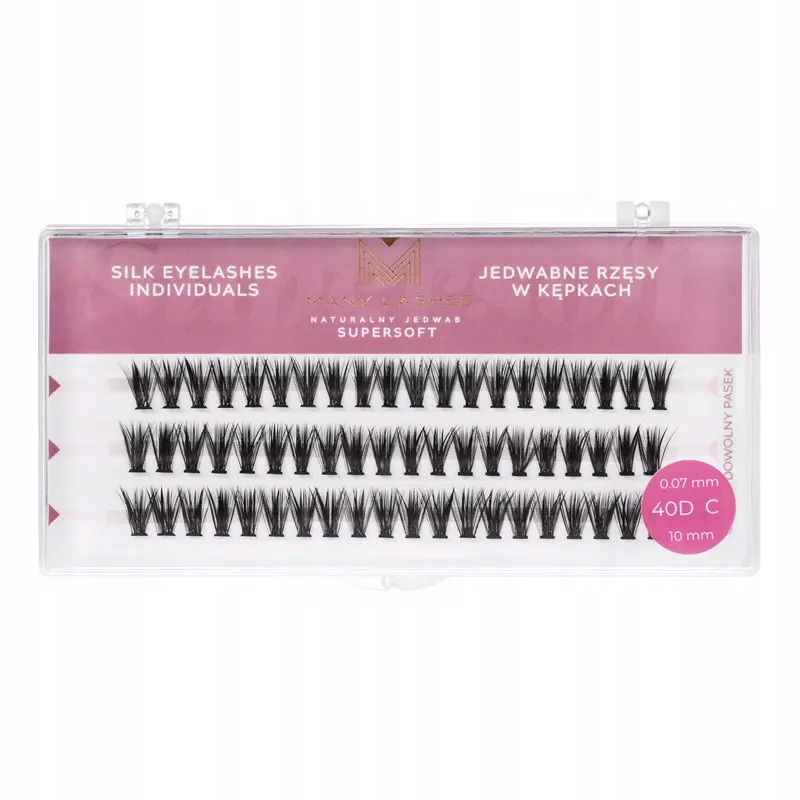 40D SUPERSOFT | Rzęsy kępki CC 10mm Marka ManyBeauty