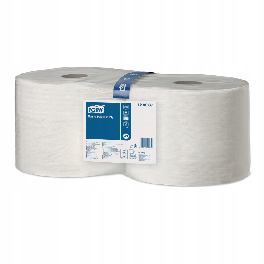 Ręcznik papierowy czyściwo chłonne 1500 listków 2 rolki warstwy Tork 129237