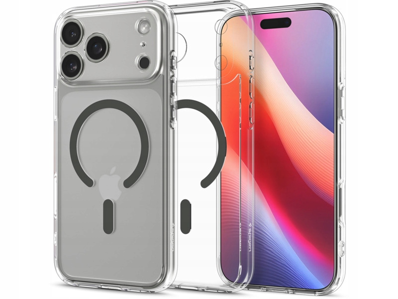 Etui Spigen Ultra Hybrid do Apple iPhone 17 Pro Max Przezroczysto-grafitowy