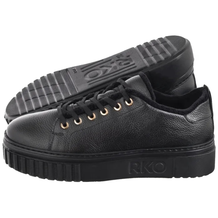 Polobotky Zateplené na platformě Dámské Ryłko Černé 0RRU8 Black