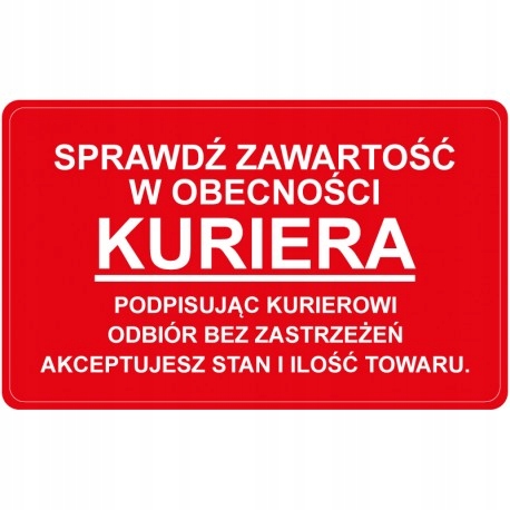 

Etykiety Termo. Sprawdź Przesyłkę 100x100 A'500