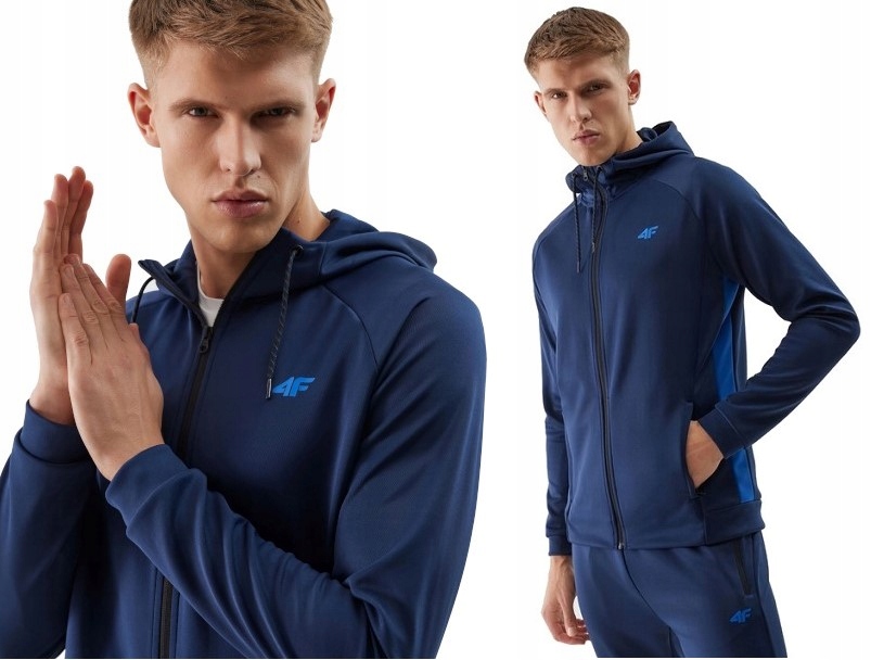 4F Pánská Mikina mikina s kapucí s kapucí Rychleschnoucí TFSWM393 > L