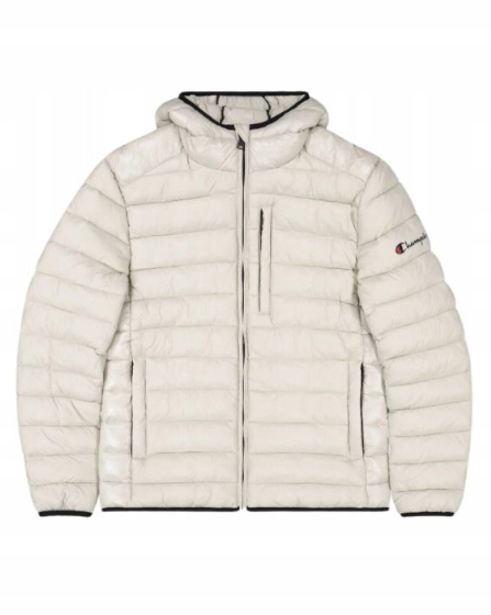 Pánská bunda Champion béžová 220340-ES057 zimní péřová lehká prošívaná M
