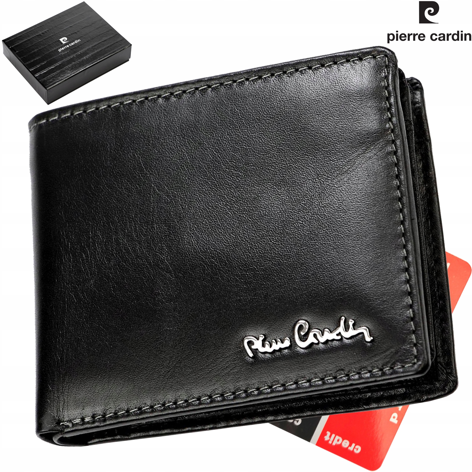 Originální Středně Velká Pánská Peněženka Z Přírodní Kůže Pierre Cardin