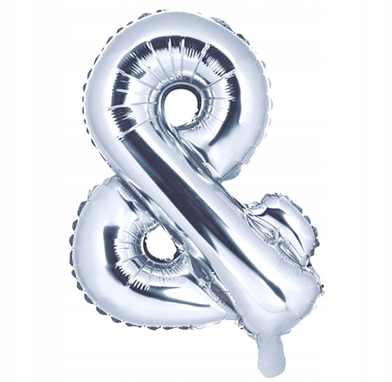 

Srebrny Balon W Kształcie Liter 40CM Srebrna &