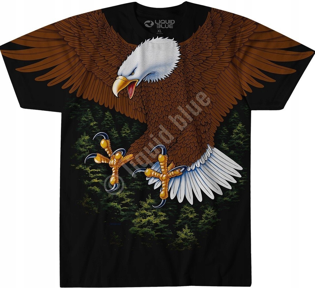 Vintage tričko Eagle Liquid Blue M