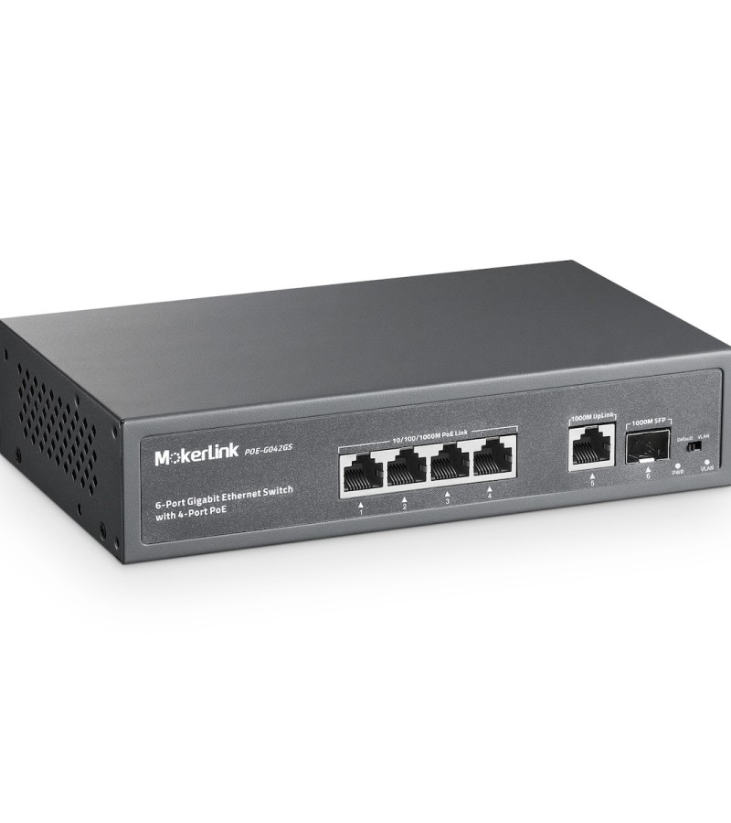 Přepínač Mokerlink POE-G042GS Switch Hub Gigabit Poe 75 W Pro