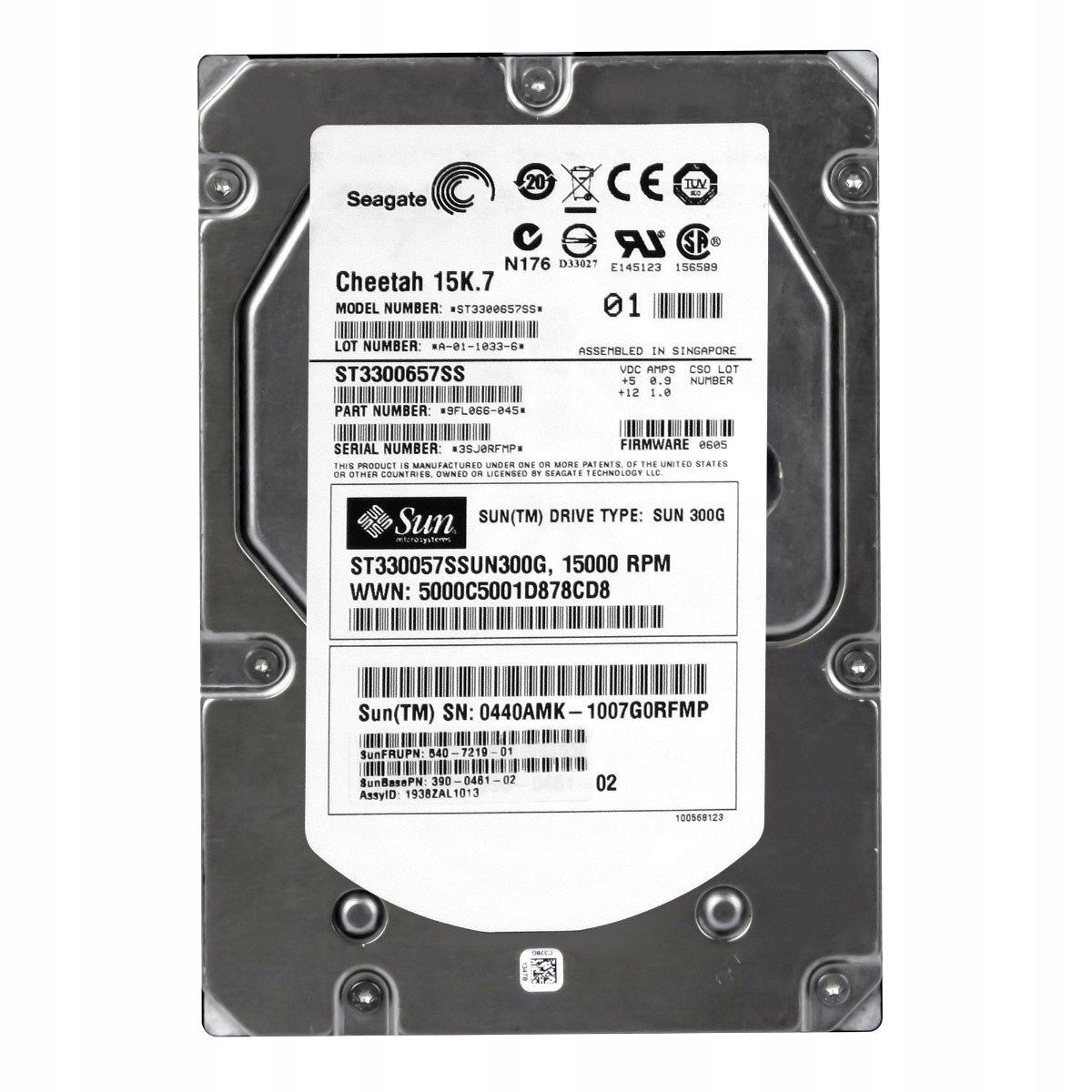 Sun 540-7219-01 300GB 15K 16MB SAS-2 3.5'' ST330057SSUN300G
